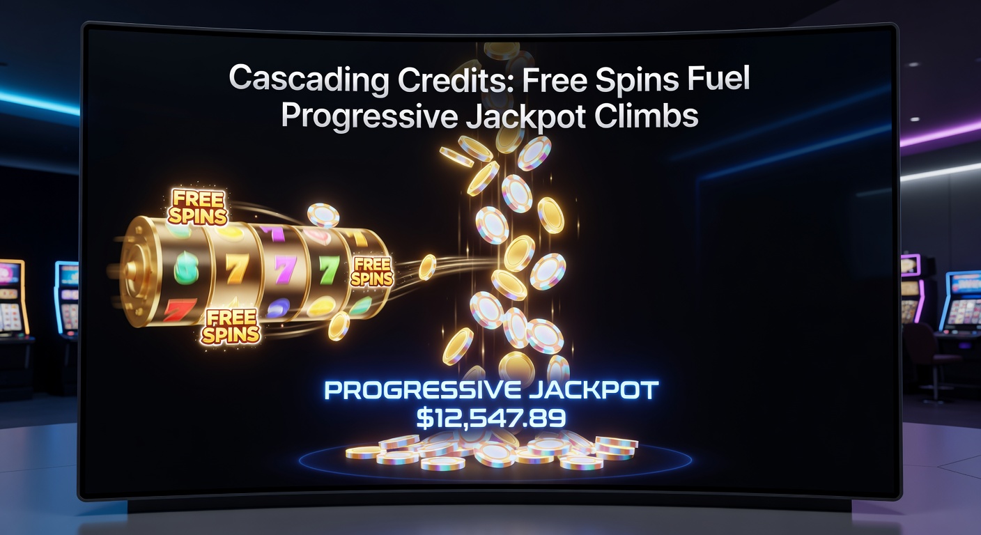 Dynamic screenshot of cascading reels during free spins with escalating multipliers pushing a progressive jackpot closer to explosion