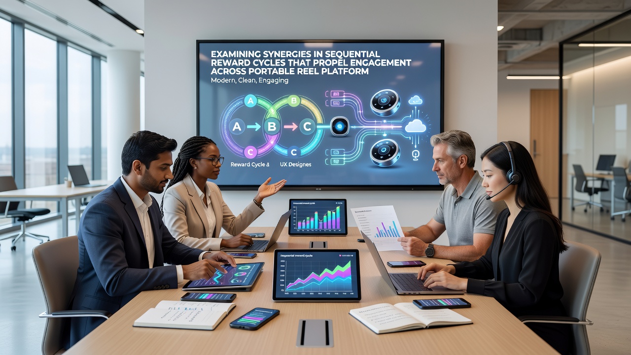 Analytics dashboard illustrating reward cycle progression and engagement metrics across worldwide mobile reel platforms