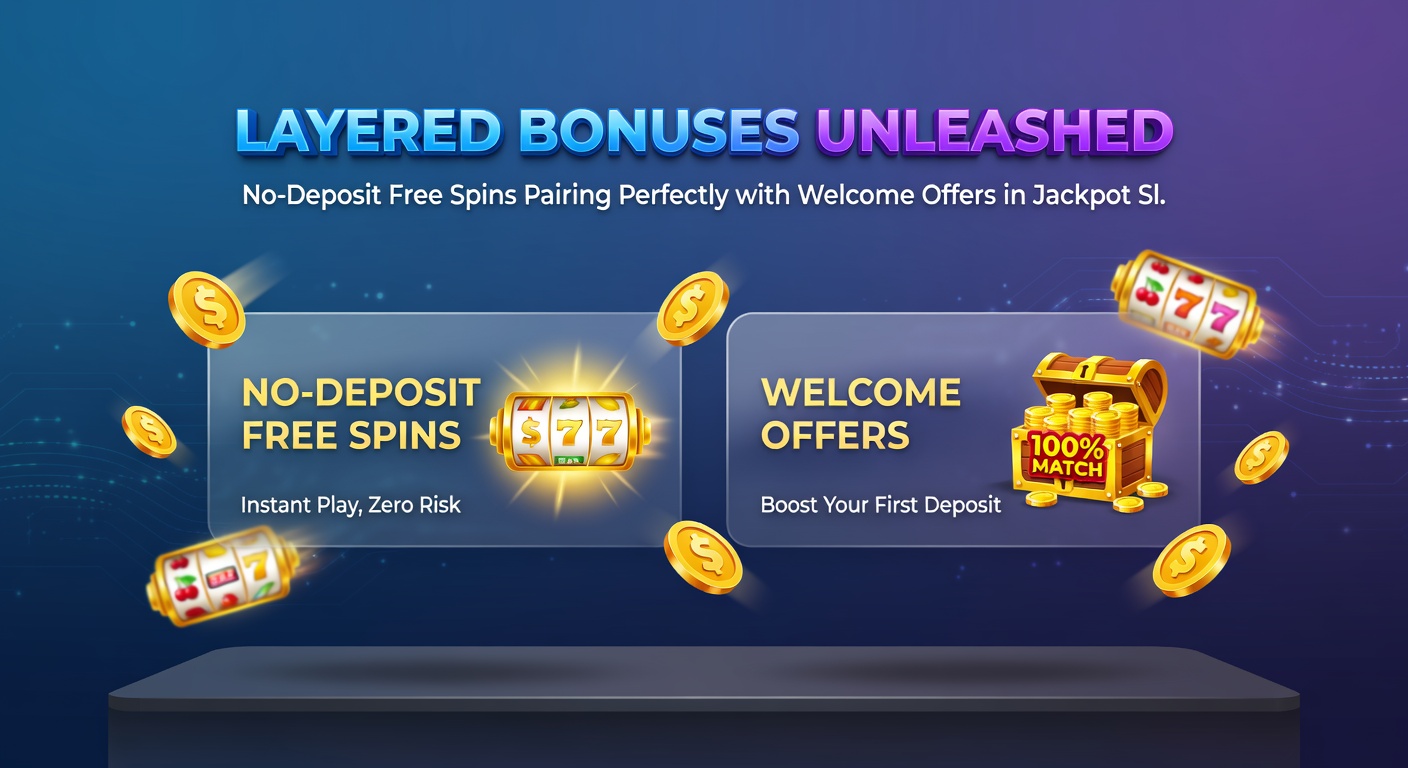 Dynamic graphic of stacked bonus layers exploding into jackpot fireworks on a slot screen, with free spins icons merging into welcome bonus multipliers