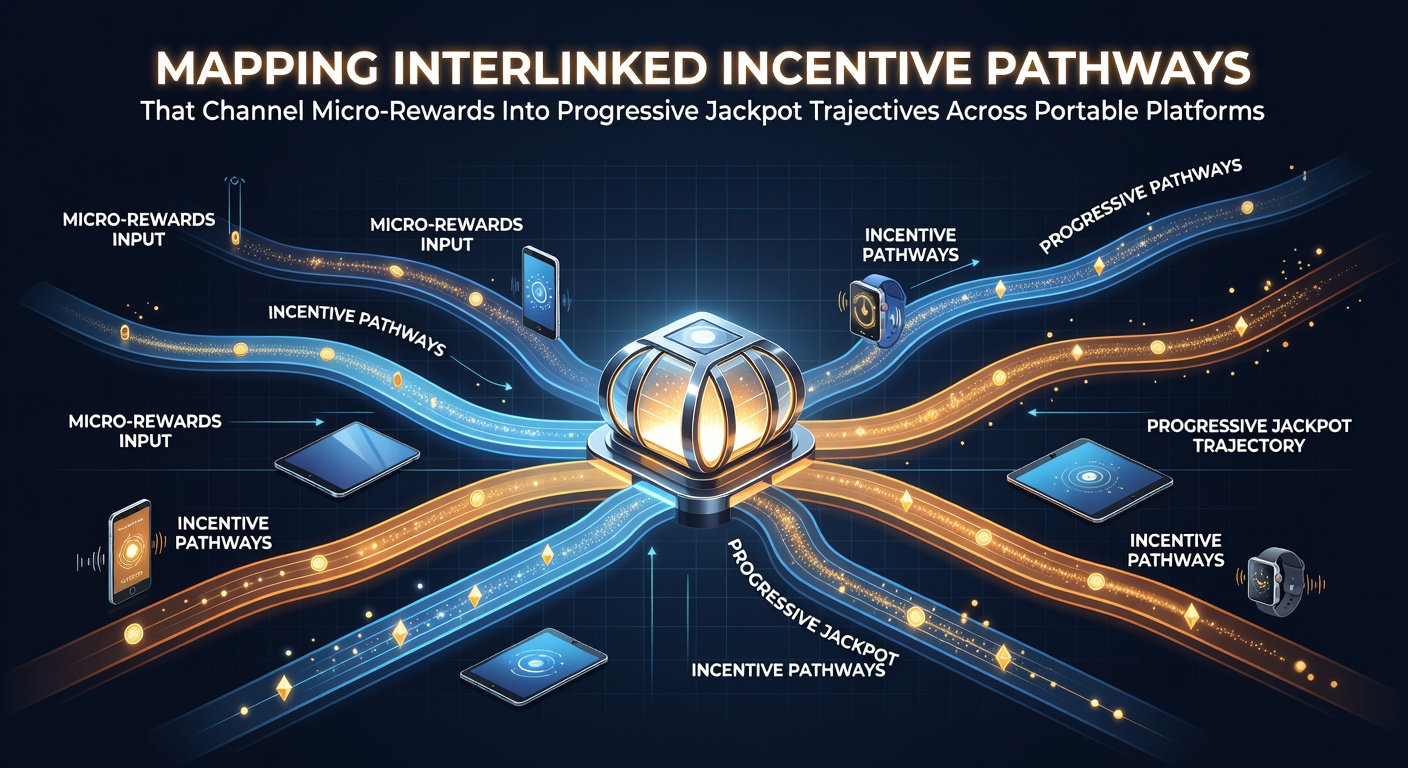 Diagram showing micro-reward pathways linking daily challenges to progressive jackpot trajectories on mobile slot platforms