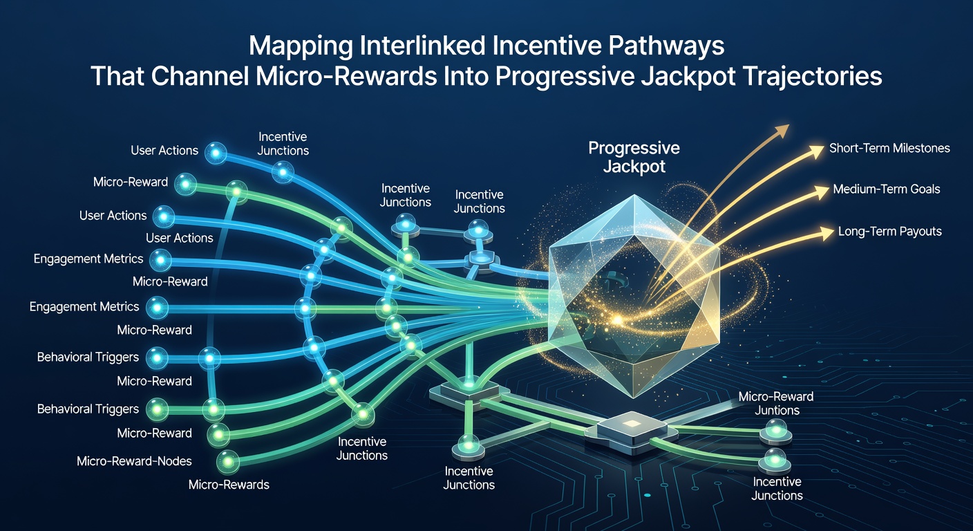Mobile app screenshot illustrating linked reward chains advancing toward a shared progressive jackpot