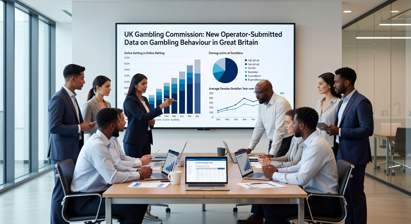 Infographic detailing online slots spins, GGY, and session length changes from UK Gambling Commission Q3 data