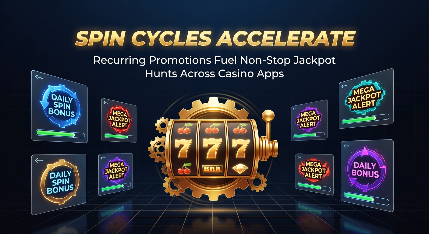 Mobile screen capture of a casino app's jackpot lobby with recurring promotion timers counting down and progressive meters nearing record highs