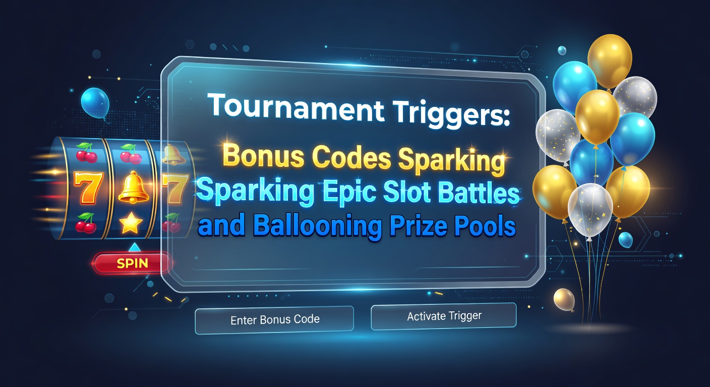 Dynamic screenshot of a live slot tournament interface with bonus code entry, surging prize pool counter, and top players locked in battle